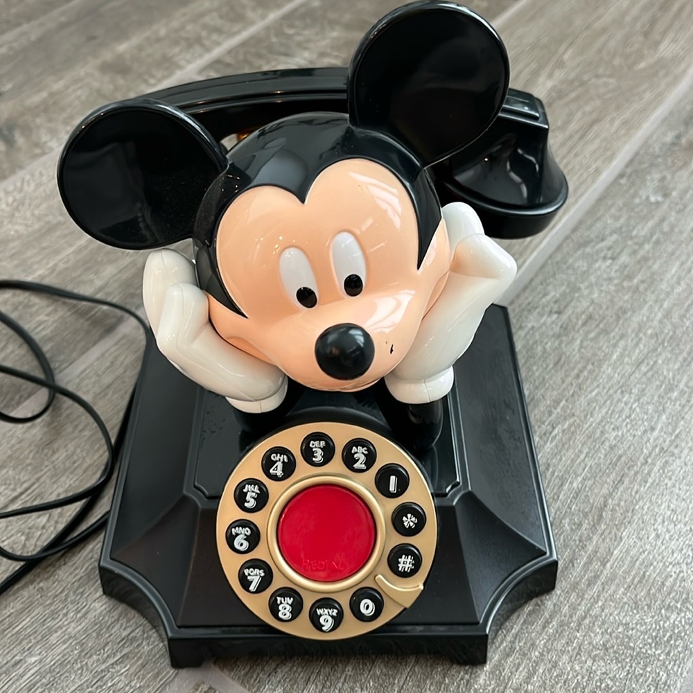 Vintage Mickey Mouse Disney Animated Rotary landline Home Phone